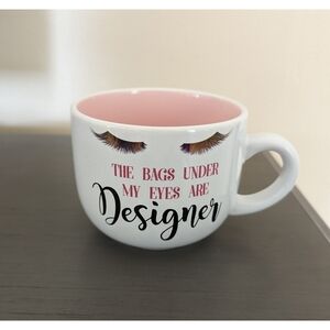Pink and white mug | GUC